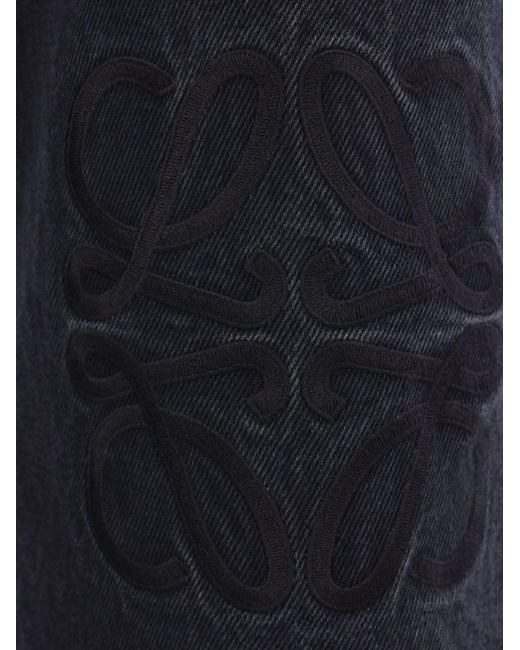 Loewe Blue Anagram Baggy Jeans