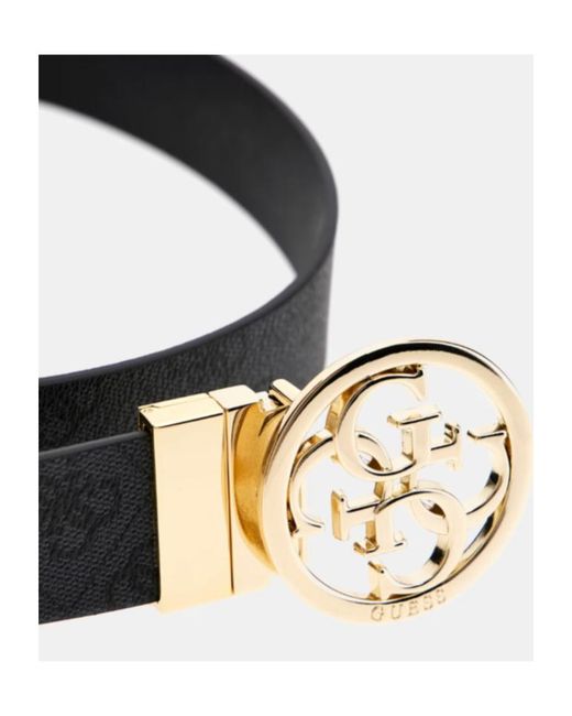Guess Black Nolana 4G Logo Belt
