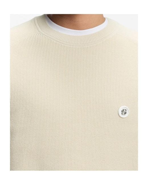 Boss White Boss Double B Crewneck Jumper for men