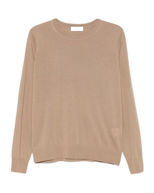 Dries Van Noten Natural Long Sleeve Crewneck Sweatshirt for men