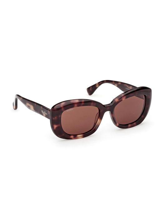 Max Mara Pink Elizabeth Square Frame Sunglasses