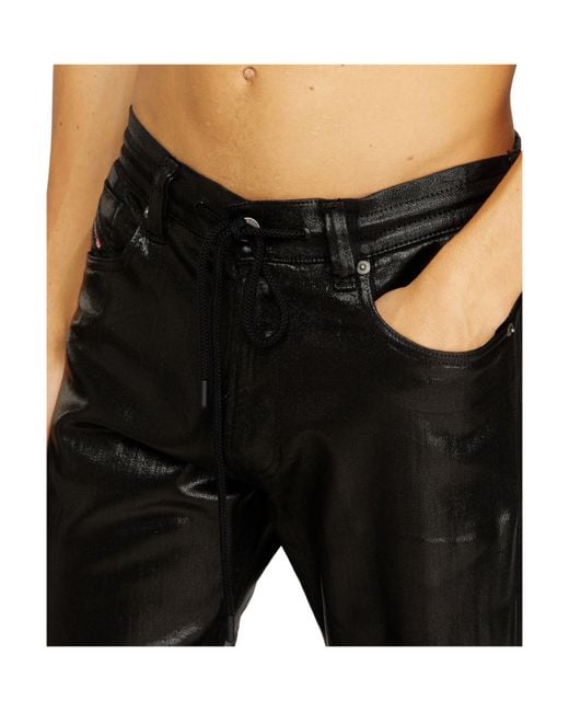 DIESEL Black 2080 D-Reel Trousers for men
