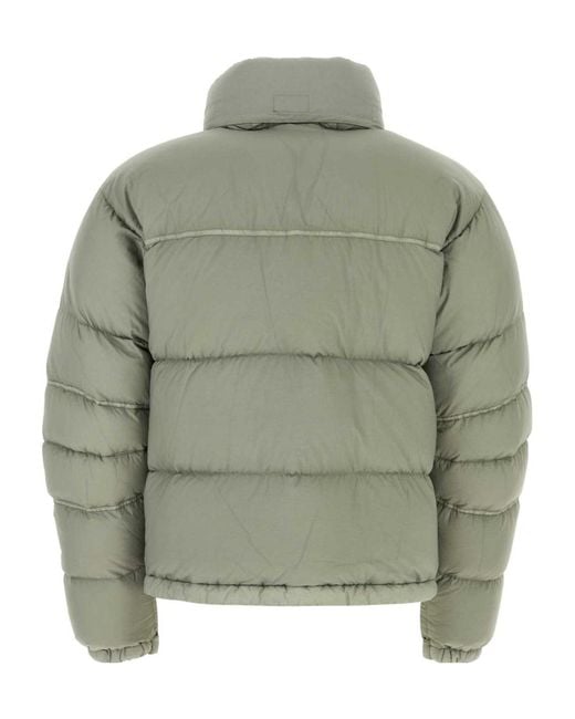 C P Company Green Long Sleeved Quilted Padded Jacket for men