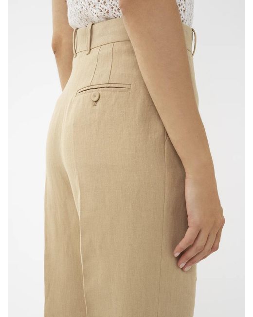 Chloé Natural Chloé High-Waist Tailored Trousers