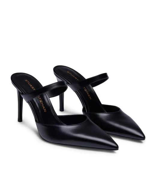 Stuart Weitzman Black Stuart Power Mule 85
