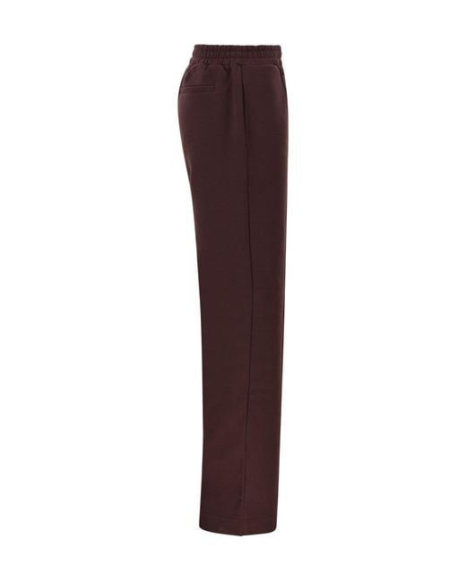 Dondup Purple Wide Leg Sweatpants