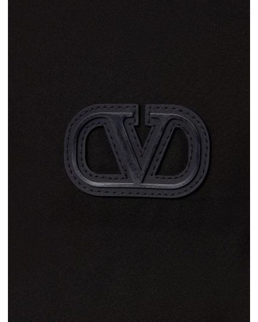 Valentino Black Logo Pattern Down Jacket for men