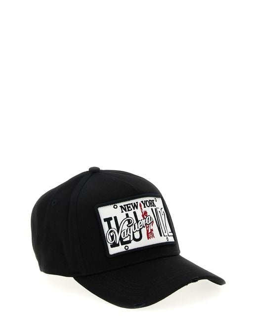 DSquared² Black Vaquera X Baseball Cap