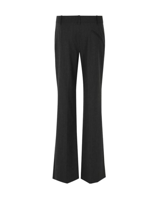 FEDERICA TOSI Black Casual Trousers With Belt Loops