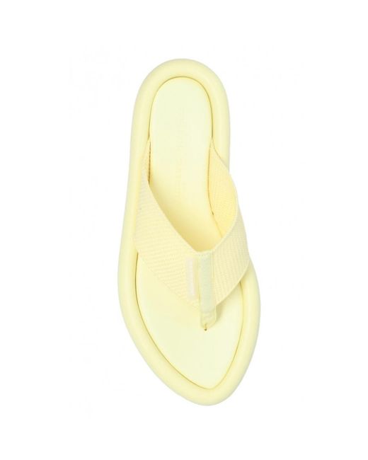 Stella McCartney Yellow Air Slide Thong Sandals