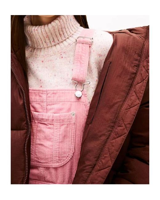 Tommy Hilfiger Red Long-Sleeved Hooded Cotton Jacket
