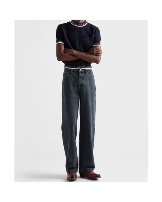 Prada Blue Five-Pocket Denim Jeans for men
