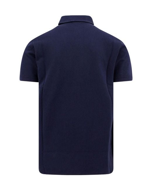 Loro Piana Blue Short Sleeved Polo Shirt for men