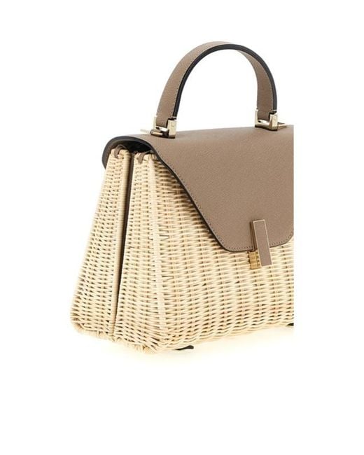 Valextra Natural Iside Vimini Medium Handbag