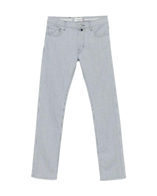 Jacob Cohen Gray Striped Jeans for men