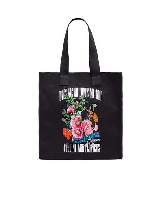 MSGM Black Tote Vertical Bag
