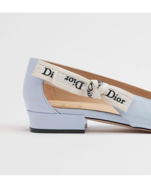 Dior White J'A Ballet Flat