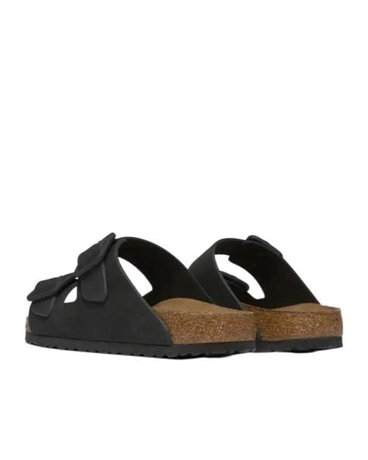 Birkenstock Black Arizona Wire Buckle Slip-On Sandals for men