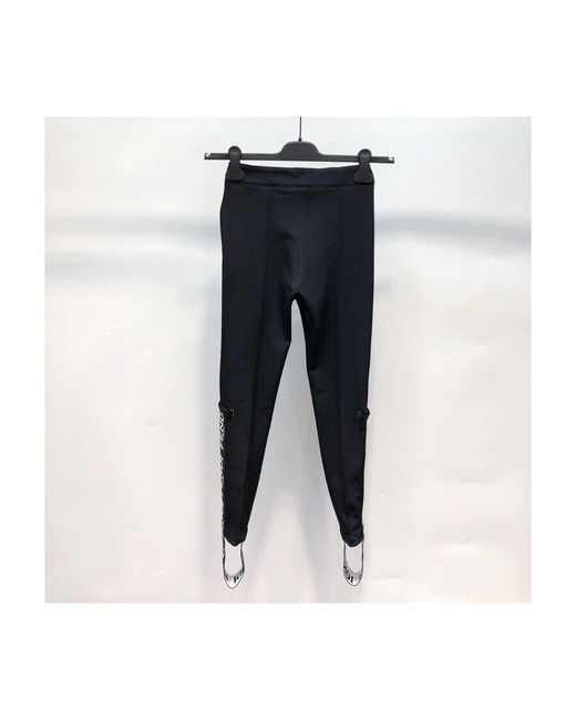 Fendi Blue Elastic Strap Feet Leggings for men