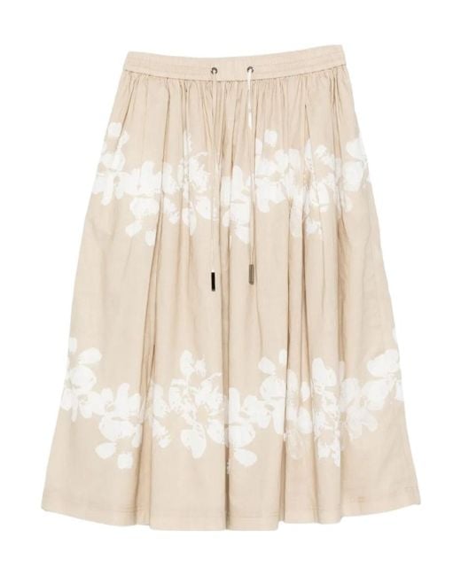 Iceberg Natural Floral Print Skirt