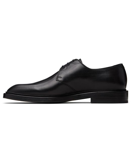 Paul Smith Black Sheridan Leather Lace-Up Oxford Shoes for men