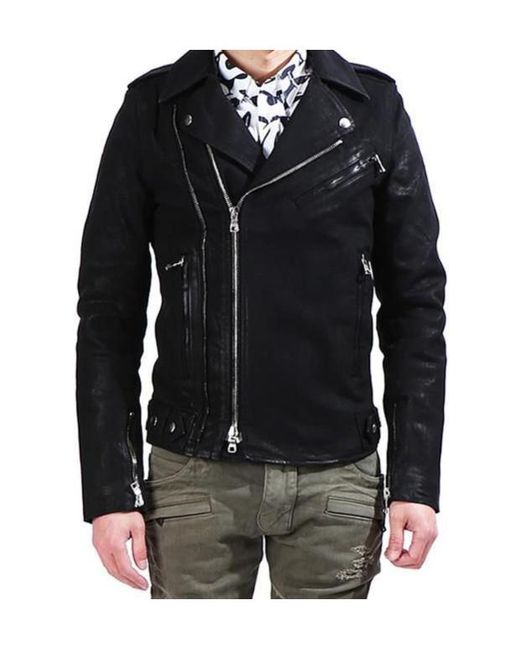 Balmain Black Long-Sleeved Zip-Up Jacket for men