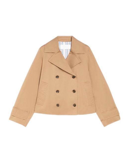 iBlues Natural Double-Breasted Jacket
