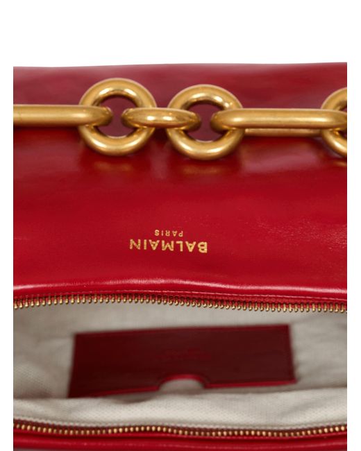 Balmain Red Sync Medium Bag