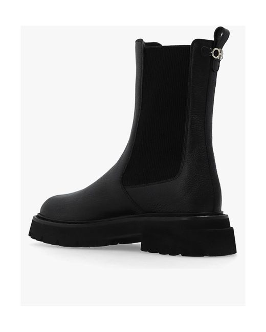 Ferragamo Black Ankle Boots