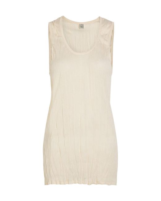 Totême Natural Fine-Knit Tank Top