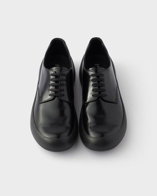 Prada Black Lace-Up Sneakers for men