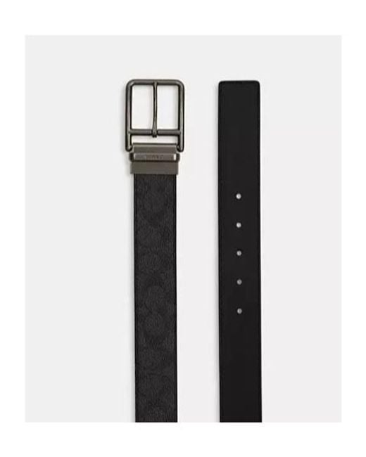COACH Black Double-Sided Belt for men