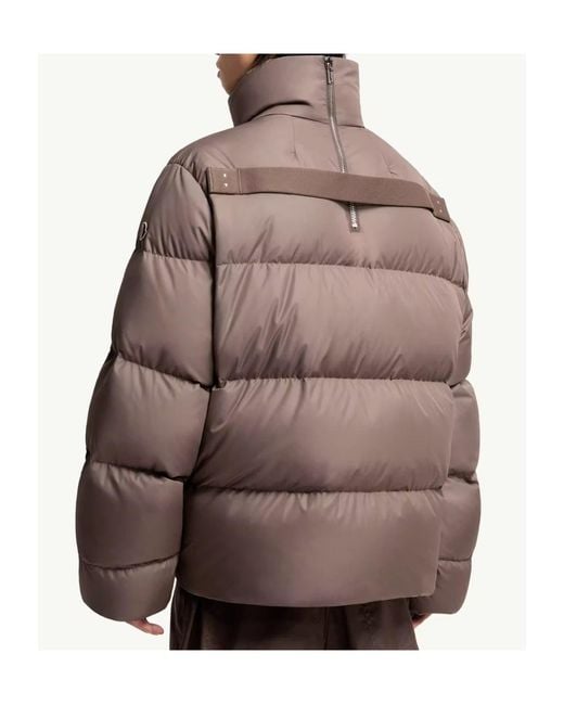 Moncler Brown Moncler Rick Owens Cyclopic Short Down Jacket for men