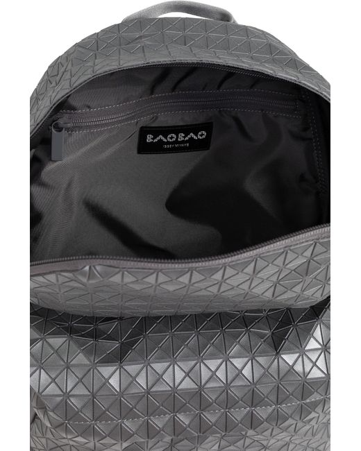 Issey Miyake Gray Geometric-Pattern Backpack for men