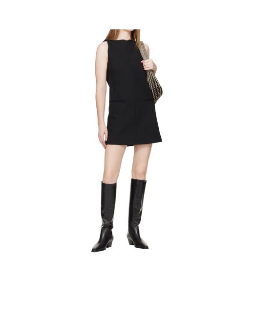 Aeyde Black Medea Pointed-Toe Boots