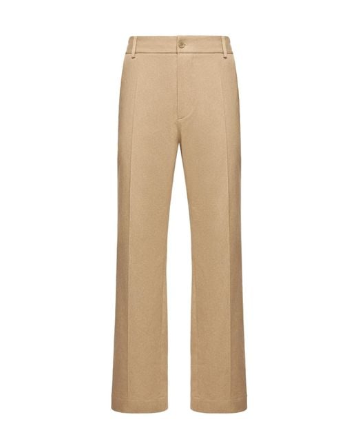 Moncler Natural Tailored Cotton Pants for men