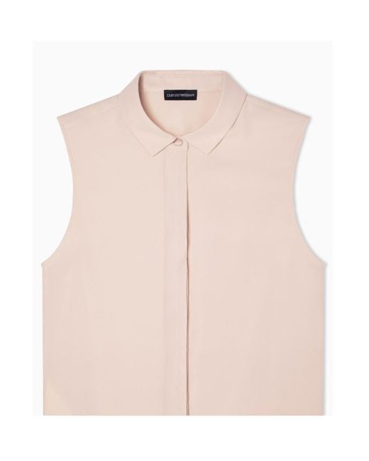 Emporio Armani Pink Sleeveless Shirt