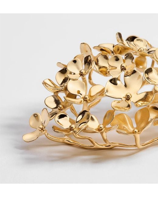Dior Metallic Iviera Hortensia Earrings