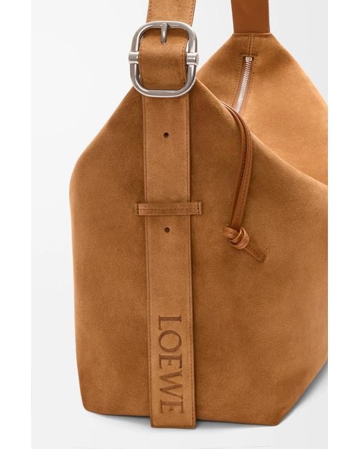 Loewe Brown Large Loop Hobo Bag for men