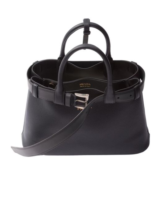 Prada Black Open-Top Medium Handbag