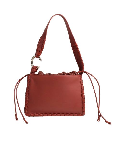 Chloé Red Daily Versatile Handbag