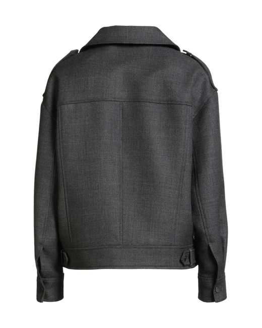 Brunello Cucinelli Black Plain Colour Jacket