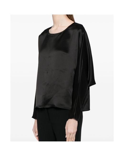 By Malene Birger Black Long-Sleeved Blouse