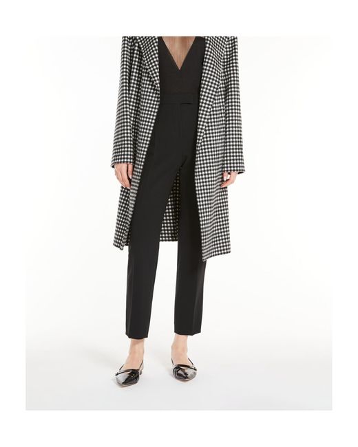 Max Mara Black Studio High Waist Straight Leg Pants