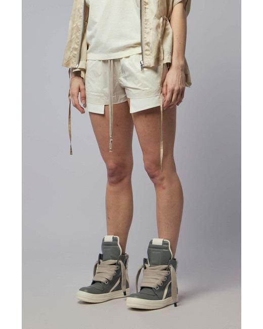 Rick Owens Natural Drawstring Fog Boxers Shorts