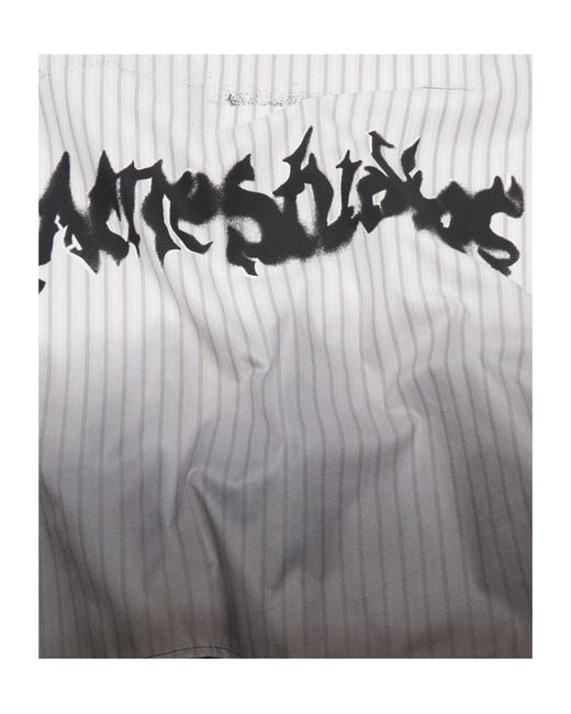 Acne White Dip-Dyed Button-Up Shirt for men
