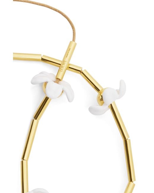 Loewe White Flor Necklace