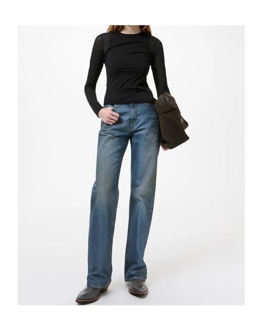 Our Legacy Black Super Slim Long-Sleeve Knitted Top