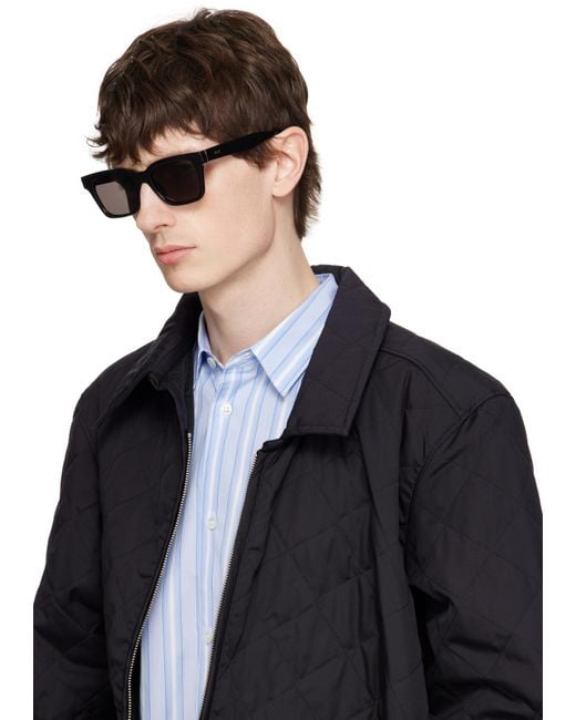 Retrosuperfuture Black America Rectangular Frame Sunglasses for men