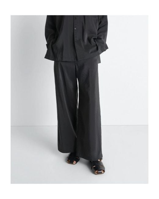 Lemaire Black Straight Tailored Pants for men